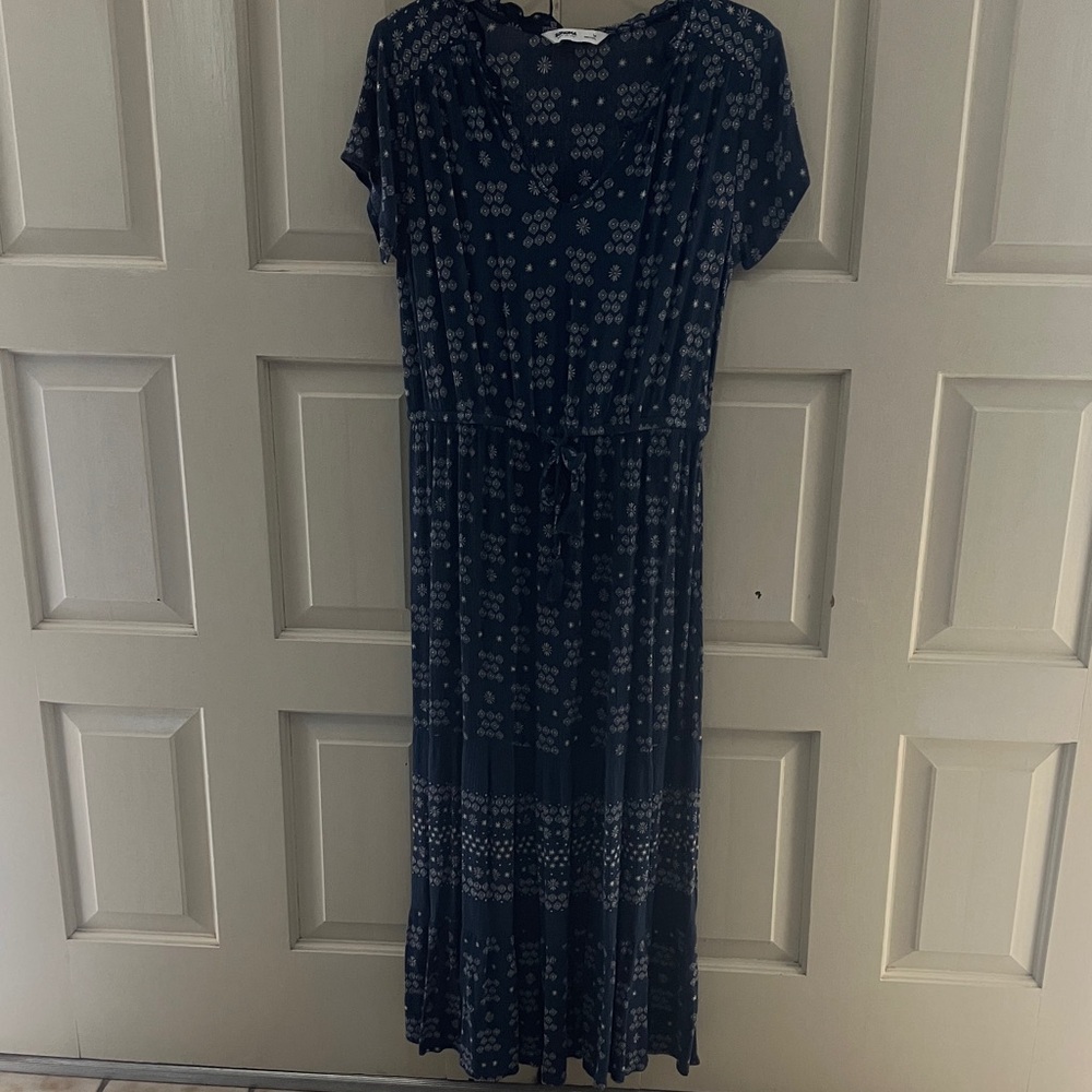 Sonoma Navy Floral Maxi Dress